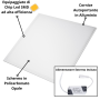 Pannello LED Sidelight 36 Watt Slim 60x60 Quadro Soffitto Alimentatore Incluso