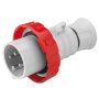 Spina Mobile Diritta Industriale Rossa 3P+T 16A Trifase 380V IP67 GW60030H