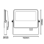 Proiettore LED 20 Watt Slim Metallo Bianco Impermeabile 5 Anni Garanzia 