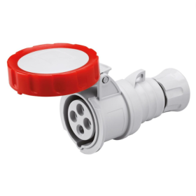Presa Mobile Diritta Industriale Rossa 3P+T 16A Trifase 380V IP67 GW62030H