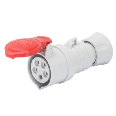 Presa Mobile Diritta Industriale Rossa 3P+N+T 16A Trifase 380V IP44 GW62009H