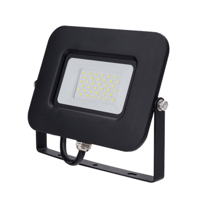Proiettore LED 30 Watt Slim Metallo Nero Impermeabile 5 Anni Garanzia 