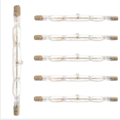 Lampada Alogena Lineare Ecolight R7S J118 120 Watt 2800K 6 Pezzi