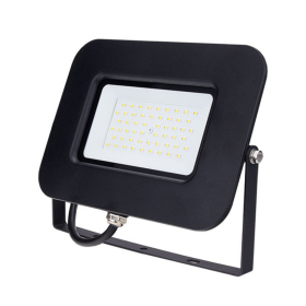 Proiettore LED 50 Watt Slim Metallo Nero Impermeabile 5 Anni Garanzia 