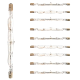 Lampada Alogena Lineare Ecolight R7S J118 120 Watt 2800K 10 Pezzi