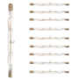 Lampada Alogena Lineare Ecolight R7S J118 120 Watt 2800K 10 Pezzi