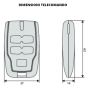 BFT Trasmettitore 4 Canali 12 Volt Mitto B 433Mhz RCB04 R1 Rolling Code
