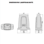 BFT Lampeggiante Radius LED BT A RO Motori Alimentati 24 Volt
