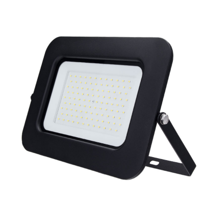 Proiettore LED 100 Watt Slim Metallo Nero Impermeabile 5 Anni Garanzia 