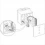Vimar Idea Lampada Emergenza Estraibile 230V Incasso Nera 16450