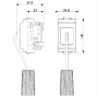 Vimar Idea Pulsante Tirante  Nero 1 Polo NO 10 Ampere 16084