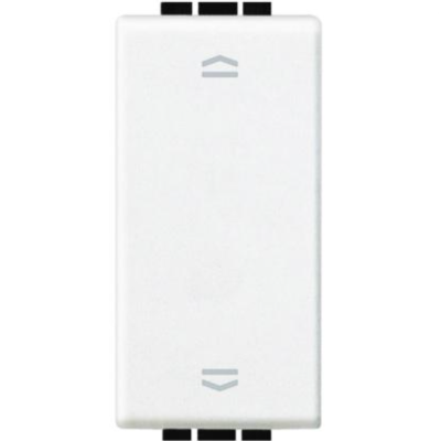 Bticino Living Light Pulsante Doppio Interbloccato Salita Discesa Bianco N4037N
