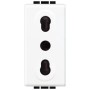 Bticino Living Light Presa Bianca Bivalente Bipasso Standard Italia N4180