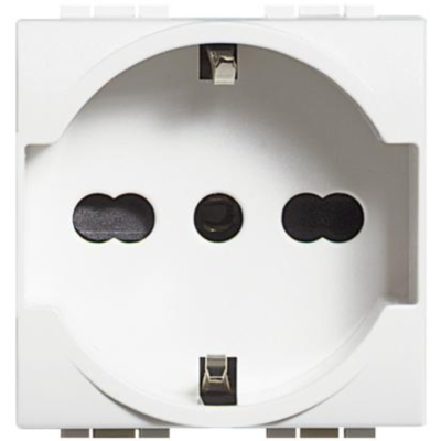 Bticino Living Light Presa Schuko Bivalente Bianca Tedesco Italiano N4140/16