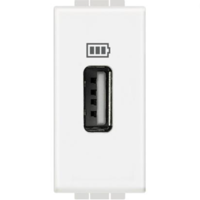Bticino Living Light Presa USB Bianca Tipo A Caricabatterie 5 Volt N4285C1