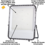 Proiettore LED 400 Watt Slim Metallo Grigio  IP65  Equivalente 2427  Watt