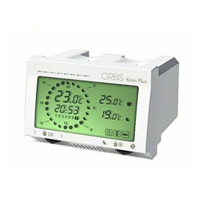 Orbis Cronotermostato Digitale Incasso Bianco Kron Plus OB322500