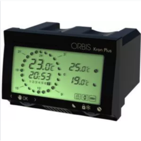 Orbis Cronotermostato Digitale Incasso Antracite Kron Plus OB322510