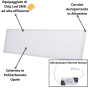 Pannello LED Sidelight 45W Slim 120x30 Centimetri Soffitto Alimentatore Incluso