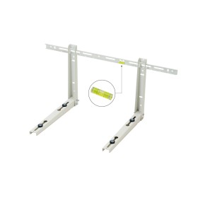 Staffa Mensola Condizionatore Climatizzatore Unità Esterna 80x42x35 Bianca Kg 100