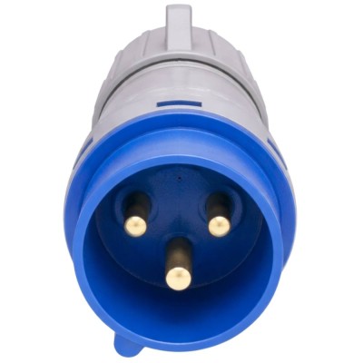 Ecova 30503 Spina industriale 32A 230V 2P+T IP44 Resistente per Uso Professionale