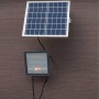 Proiettore Led Solare Ecova Con Telecomando programmabile E Pannello Indipendente luce bianco freddo 6500K IP65