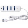 Multipresa Elettrica Ecova 30056 4 Ingressi Bivalenti 10/16A Colore Bianco
