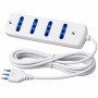 Multipresa Elettrica Ecova 30056 4 Ingressi Bivalenti 10/16A Colore Bianco