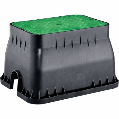 Pozzetto da Giardino Rettangolare Irritec Jumbo 67x50 con Coperchio Per Impianti Di Irrigazione