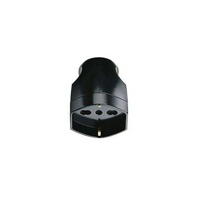 Presa Elettrica Schuko  Nera 10/16  Ampere Ecova 