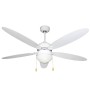 Ventilatore A Soffitto Con Luce Zephir vari colori 5 pale 3 velocità cordicella
