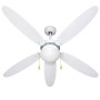 Ventilatore A Soffitto Con Luce Zephir vari colori 5 pale 3 velocità cordicella