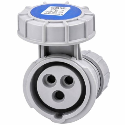 ECOVA 30532 Presa Industriale 16A 230V 2P+T IP67 IEC 60309