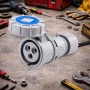 ECOVA 30532 Presa Industriale 16A 230V 2P+T IP67 IEC 60309