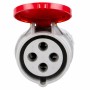 Ecova Presa Industriale Mobile CEE Trifase Rossa 380V 3P+T IP44 6h