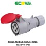 Ecova Presa Industriale Mobile CEE Trifase Rossa 380V 3P+T IP44 6h