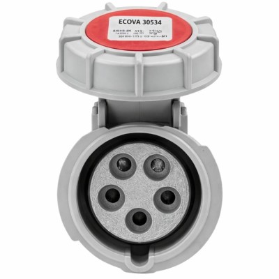 Presa Mobile Industriale Ecova Ip67 3P+N+T 380-415V 6h Trifase 16A 32A