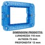 Supporto Placche AVE S44 Per Scatole Rettangolari Con Viti