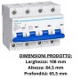 Interruttore Magnetotermico Modulare 4 Poli CHINT DZ158-125H