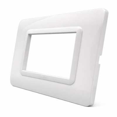 Placca AVE S44 Bianco In Tecnopolimero Per Installazione Elegante