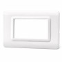Placca AVE S44 Bianco In Tecnopolimero Per Installazione Elegante
