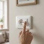 Placca AVE S44 Bianco In Tecnopolimero Per Installazione Elegante