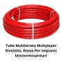 Tubo Multistrato Multylayer Rivestito Rosso Per Impianti Idrotermosanitari