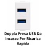 Doppia Presa USB Da Incasso Per Ricarica Rapida E Ordinata