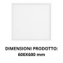 Pannello Led Incasso 600X600 Mm Per Illuminazione Uniforme