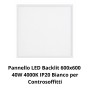 Pannello Led Incasso 600X600 Mm Per Illuminazione Uniforme