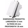 Interruttore Unipolare Con Gemma Illuminabile AVE DOMUS S44