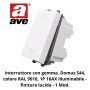 Interruttore Unipolare Con Gemma Illuminabile AVE DOMUS S44
