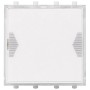 Pulsante AVE DOMUS S44 Con Targhetta Illuminabile 10A Bianco 2 Moduli