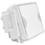 Pulsante AVE DOMUS S44 Con Targhetta Illuminabile 10A Bianco 2 Moduli